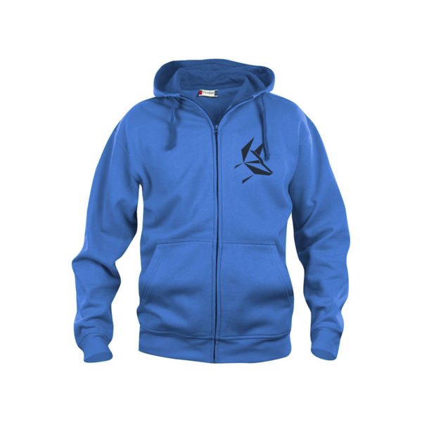 Wolfsrudel Werbeartikel Hoddie Fullzip blau