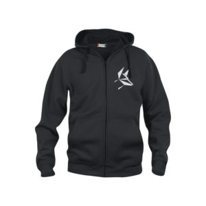 Wolfsrudel Werbeartikel Hoddie Fullzip schwarz