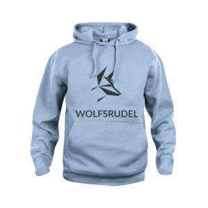 Wolfsrudel Hoddie hellblau